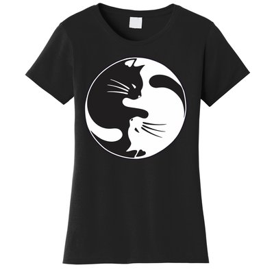 Kawaki Ying Yang Cat Women's T-Shirt