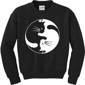 Kawaki Ying Yang Cat Kids Sweatshirt