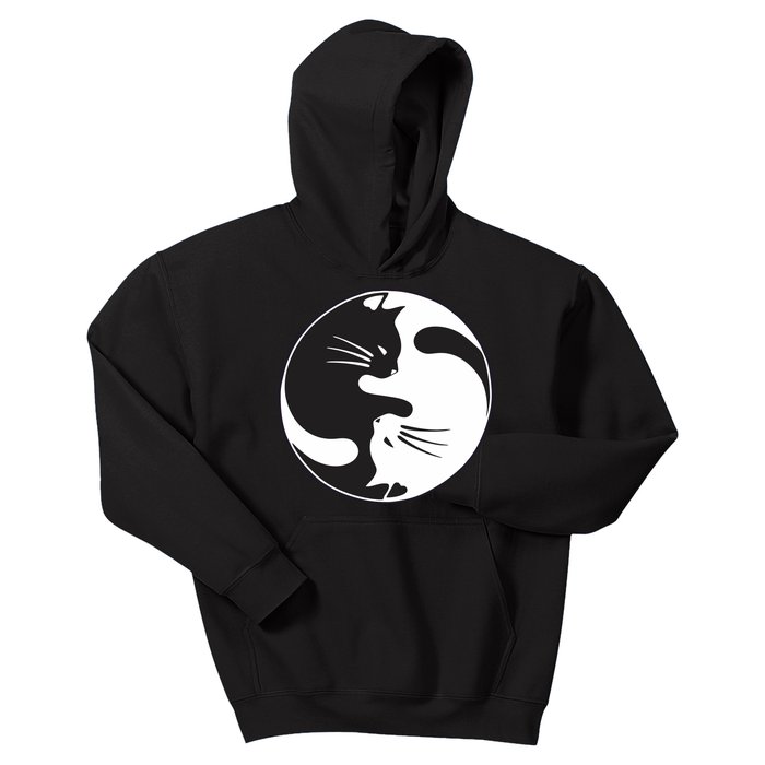 Kawaki Ying Yang Cat Kids Hoodie