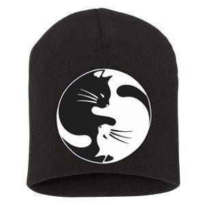 Kawaki Ying Yang Cat Short Acrylic Beanie