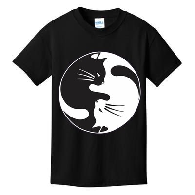 Kawaki Ying Yang Cat Kids T-Shirt