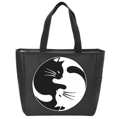Kawaki Ying Yang Cat Zip Tote Bag