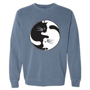 Kawaki Ying Yang Cat Garment-Dyed Sweatshirt