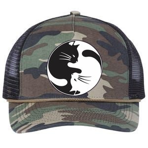 Kawaki Ying Yang Cat Retro Rope Trucker Hat Cap