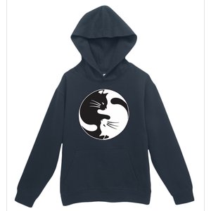 Kawaki Ying Yang Cat Urban Pullover Hoodie