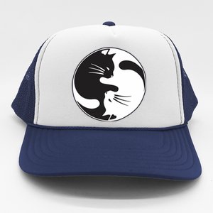 Kawaki Ying Yang Cat Trucker Hat