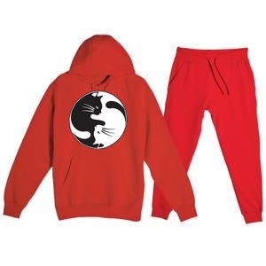 Kawaki Ying Yang Cat Premium Hooded Sweatsuit Set