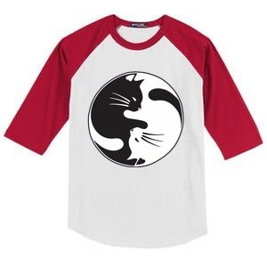 Kawaki Ying Yang Cat Kids Colorblock Raglan Jersey