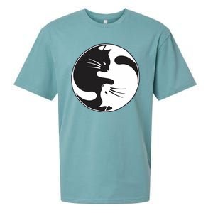 Kawaki Ying Yang Cat Sueded Cloud Jersey T-Shirt