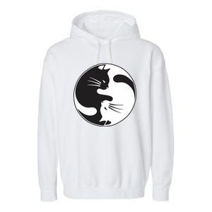 Kawaki Ying Yang Cat Garment-Dyed Fleece Hoodie