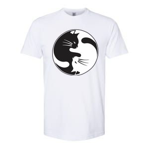 Kawaki Ying Yang Cat Softstyle CVC T-Shirt