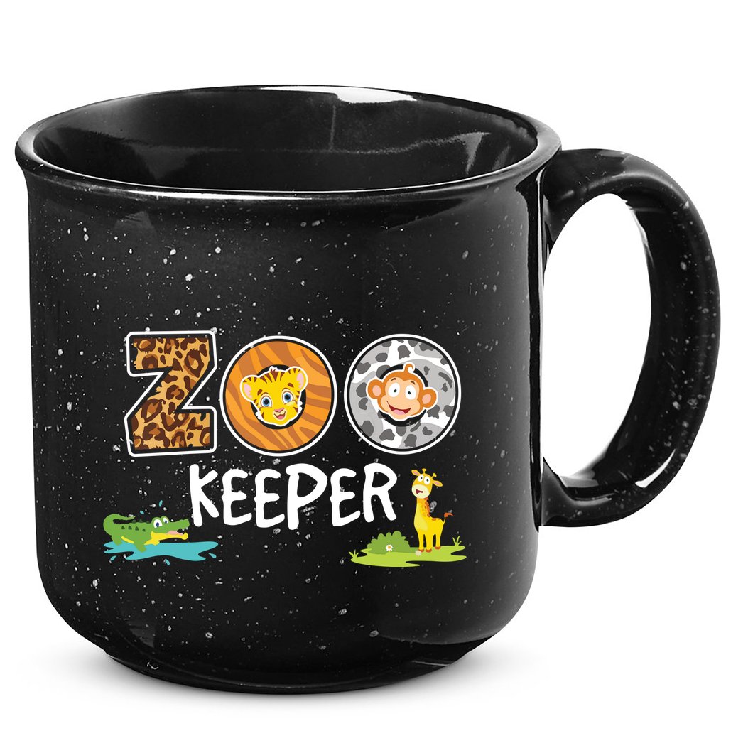 Kids Zookeeper Costume African Savanna Zoo Keeper Animals Lover 15oz Campfire Ceramic Mug