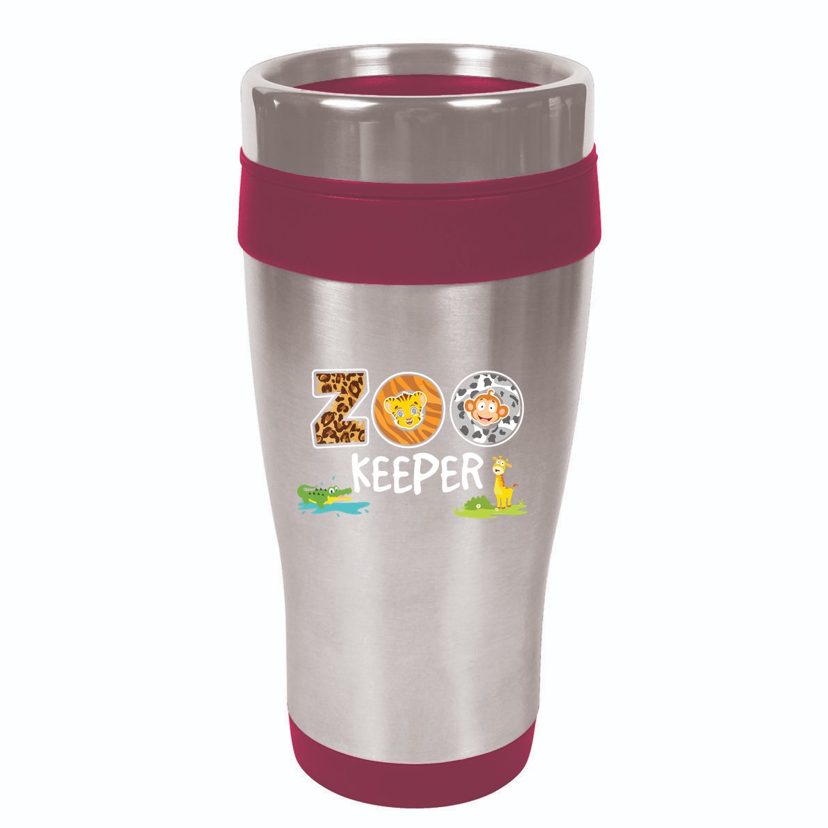 Kids Zookeeper Costume African Savanna Zoo Keeper Animals Lover 16oz Travel Tumbler