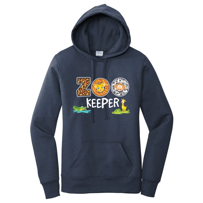 Kids Zookeeper Costume African Savanna Zoo Keeper Animals Lover Women's Pullover Hoodie