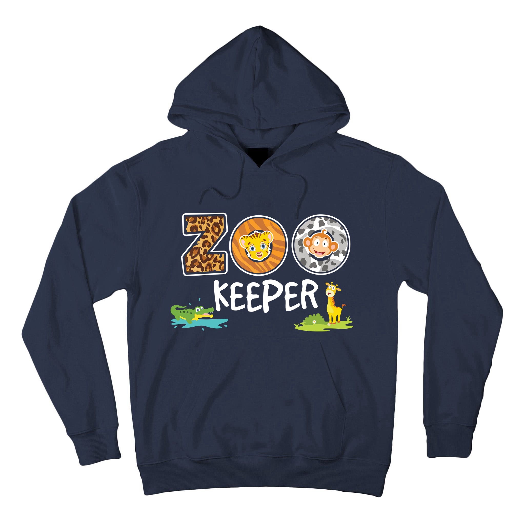 Kids Zookeeper Costume African Savanna Zoo Keeper Animals Lover Tall Hoodie