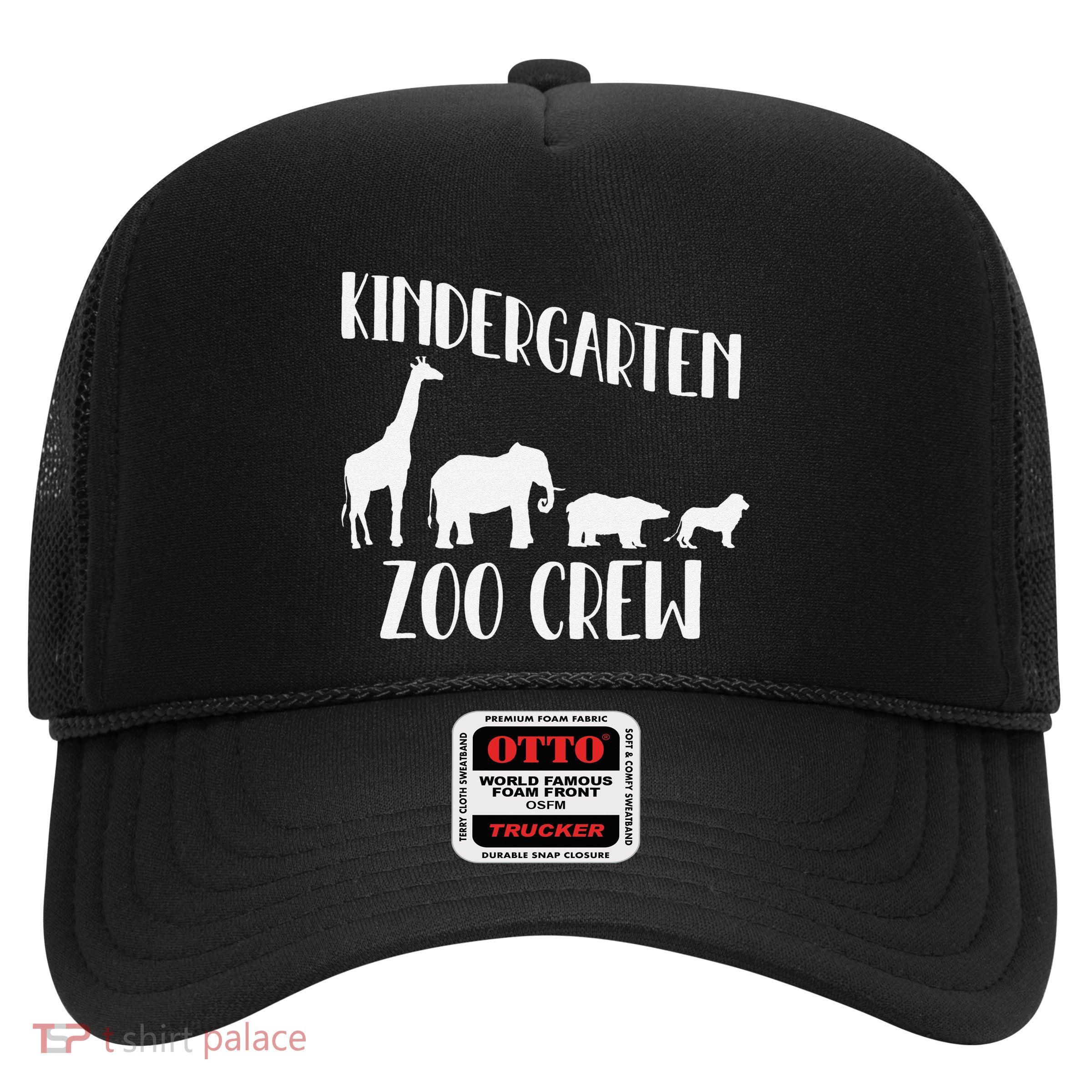 Kindergarten Zoo Crew Funny Circus Animal Lover Back School Trucker Hat