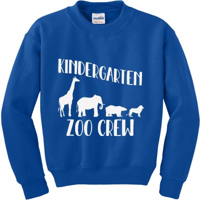 Kindergarten Zoo Crew Funny Circus Animal Lover Back School Kids Sweatshirt