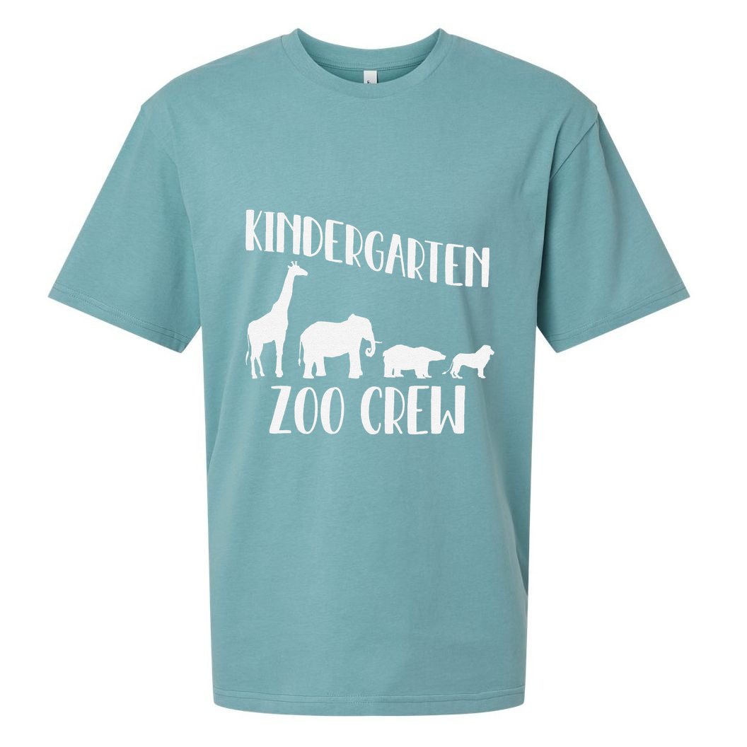 Kindergarten Zoo Crew Funny Circus Animal Lover Back School Sueded Cloud Jersey T-Shirt