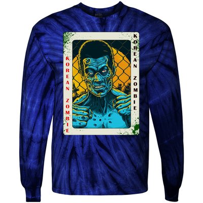 Korean Zombie Fan Art Lover Jung Chan Sung Tie-Dye Long Sleeve Shirt