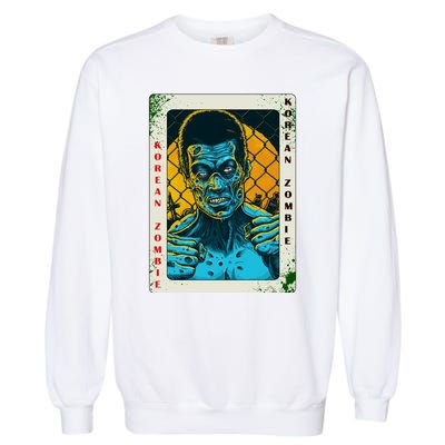 Korean Zombie Fan Art Lover Jung Chan Sung Garment-Dyed Sweatshirt