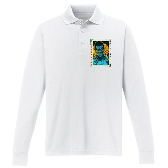 Korean Zombie Fan Art Lover Jung Chan Sung Performance Long Sleeve Polo