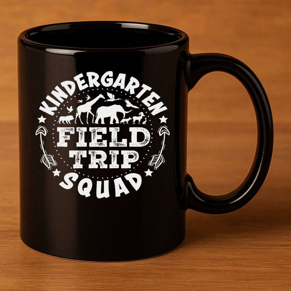 Kindergarten Zoo Field Trip Squad Teacher Student 11oz C Handle Ceramic Mug