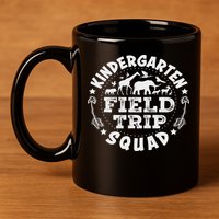 Kindergarten Zoo Field Trip Squad Teacher Student 11oz C Handle Ceramic Mug