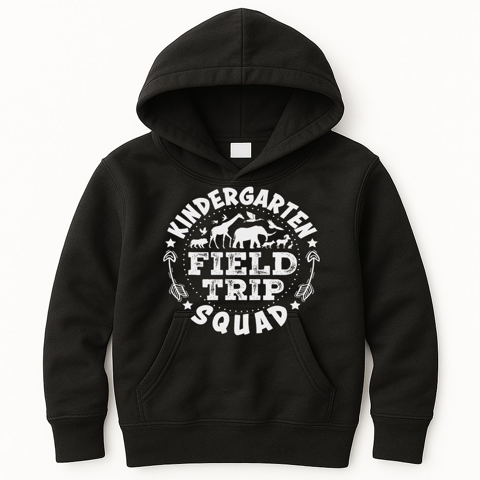 Kindergarten Zoo Field Trip Squad Teacher Student Kids Hoodie