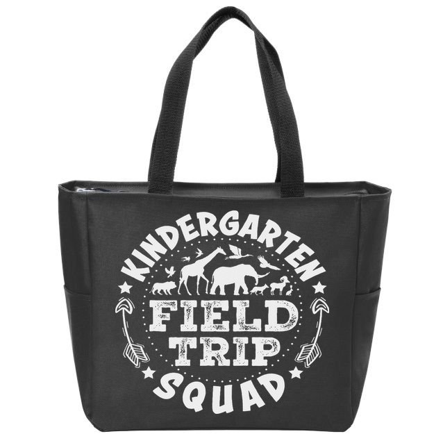 Kindergarten Zoo Field Trip Squad Teacher Student Zip Tote Bag