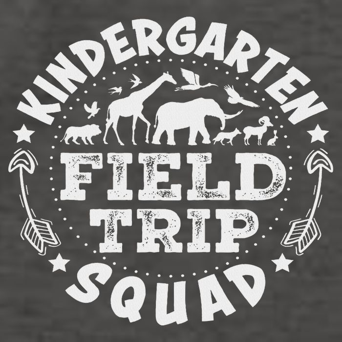 Kindergarten Zoo Field Trip Squad Teacher Student Vector Backpack
