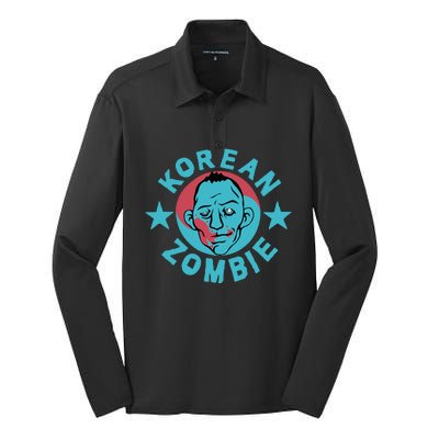 Korean Zombie Silk Touch Performance Long Sleeve Polo