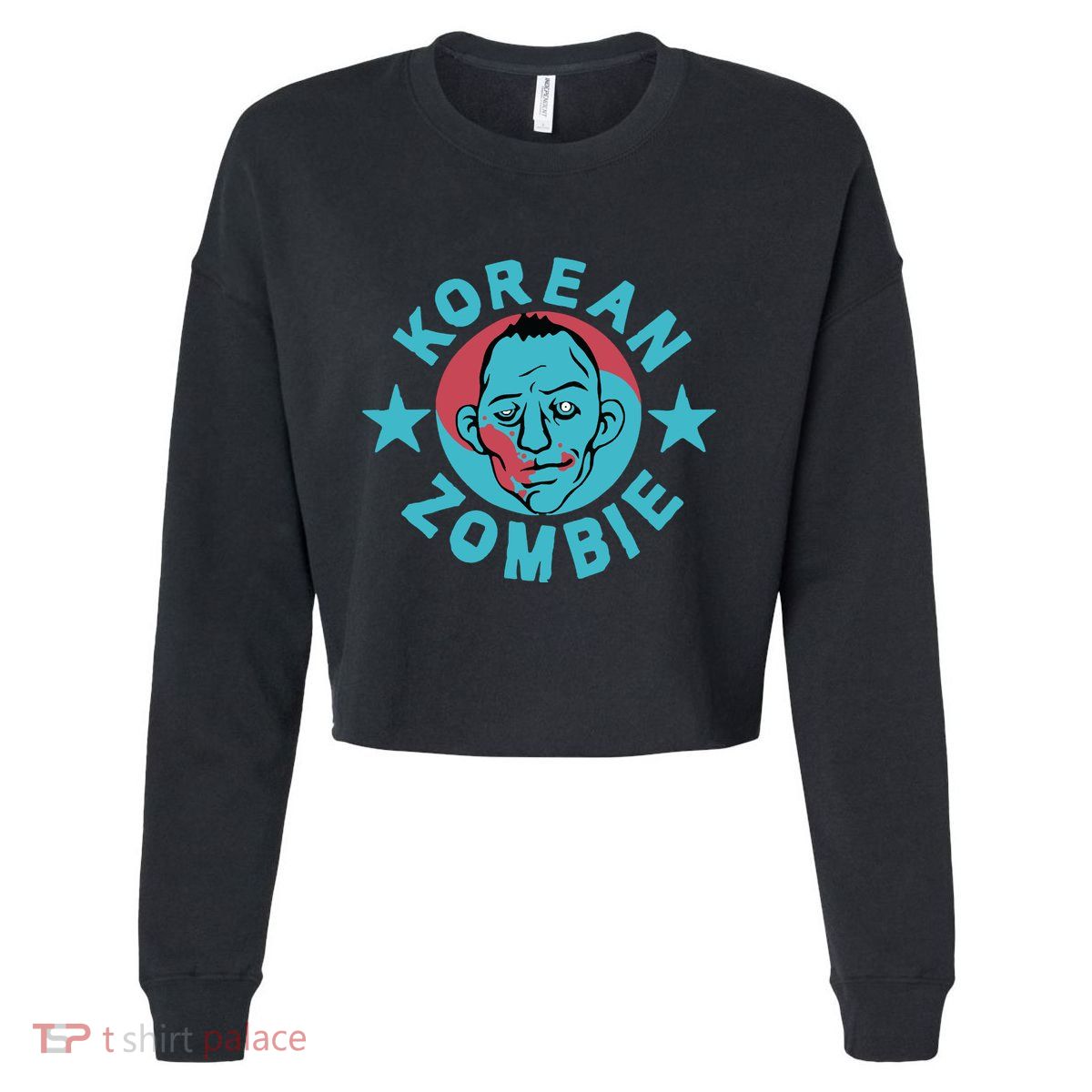 Korean Zombie Cropped Pullover Crew