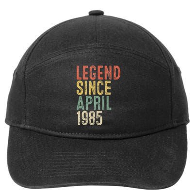 Legend 1985 40th Birthday Gifts For Women 40 Year Old 7-Panel Snapback Hat