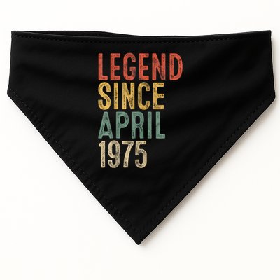 Legend 1975 50th Birthday For 50 Year Old USA-Made Doggie Bandana
