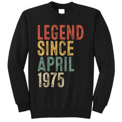 Legend 1975 50th Birthday For 50 Year Old Sweatshirt