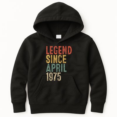 Legend 1975 50th Birthday For 50 Year Old Kids Hoodie