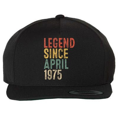 Legend 1975 50th Birthday For 50 Year Old Wool Snapback Cap