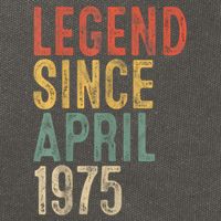 Legend 1975 50th Birthday For 50 Year Old Cotton Canvas Backpack