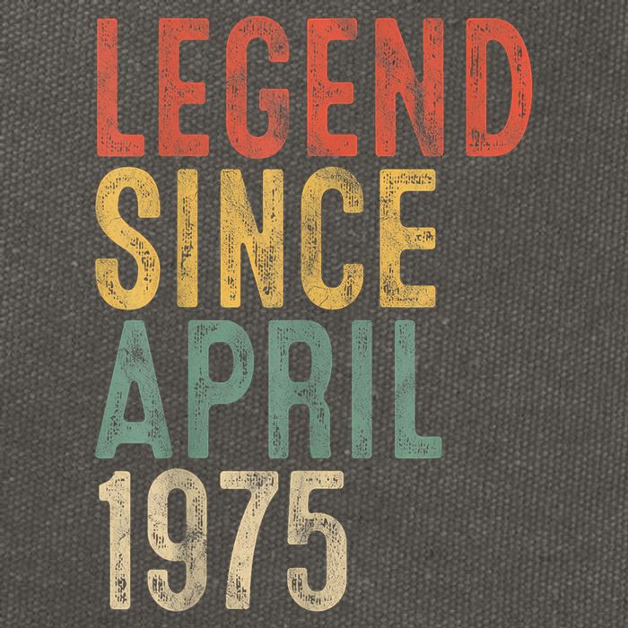 Legend 1975 50th Birthday For 50 Year Old Cotton Canvas Backpack
