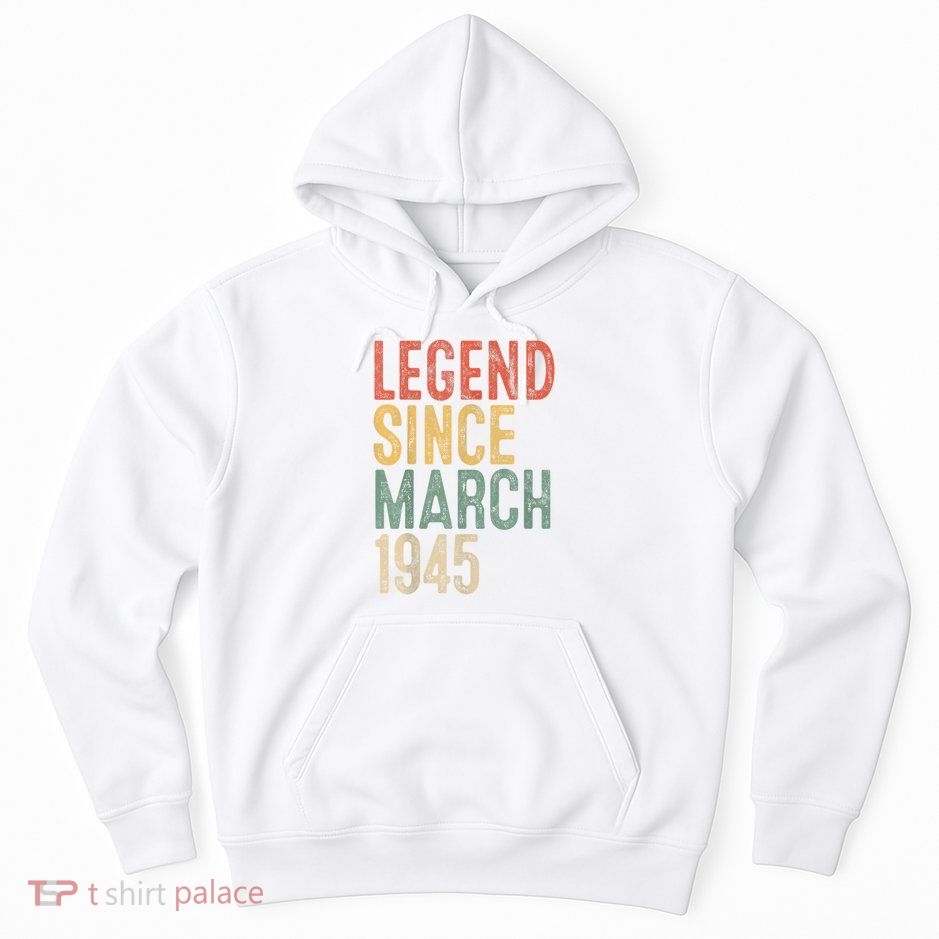 Legend 1945 80th Birthday Gifts for  Women 80 Year Old Hoodie