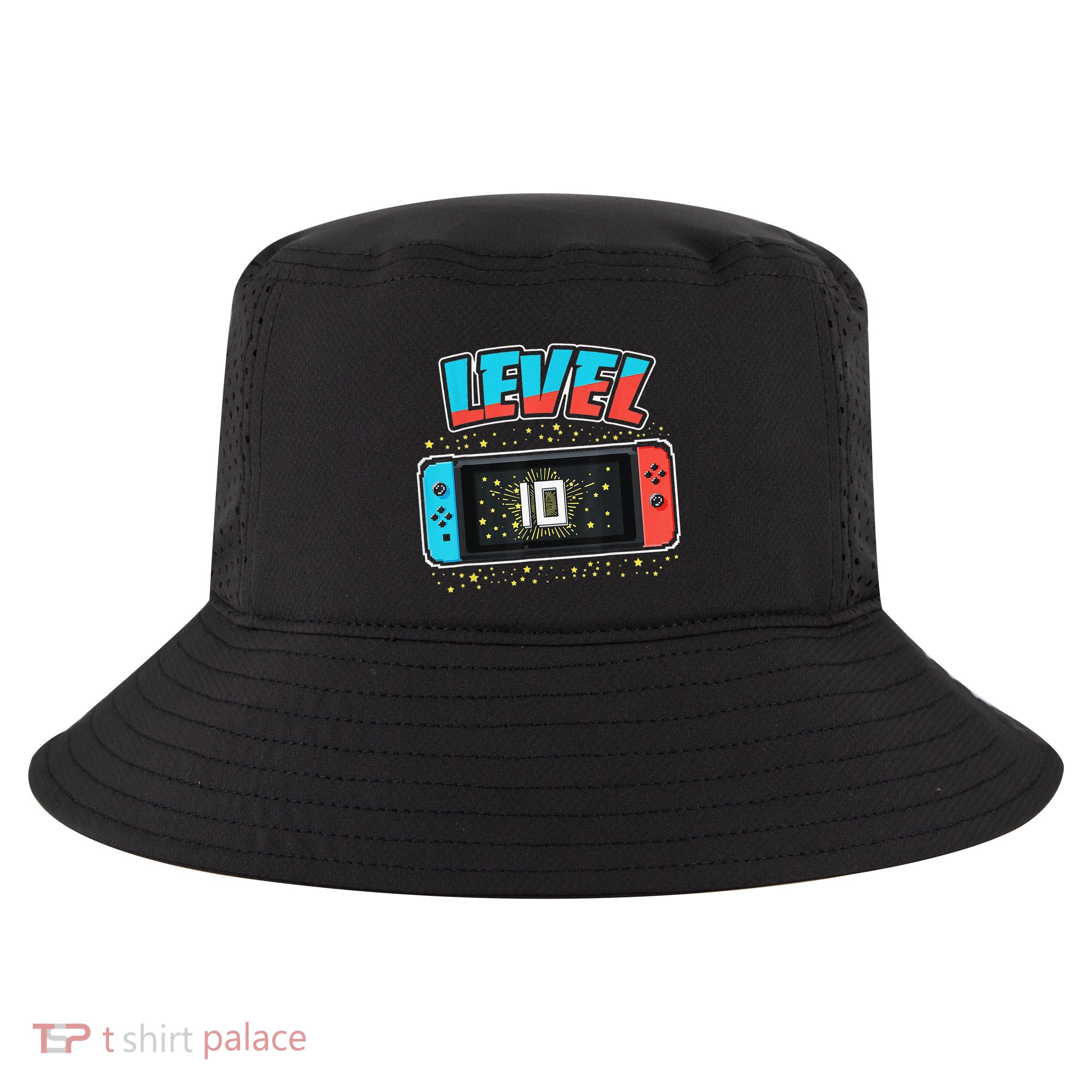 Level 10 Birthday 10 Years Old Video Games Gifts Cool Comfort Performance Bucket Hat