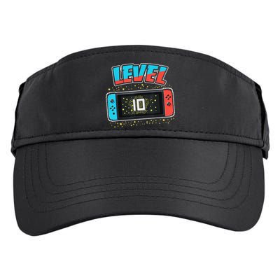 Level 10 Birthday 10 Years Old Video Games Gifts Adult Drive Performance Visor