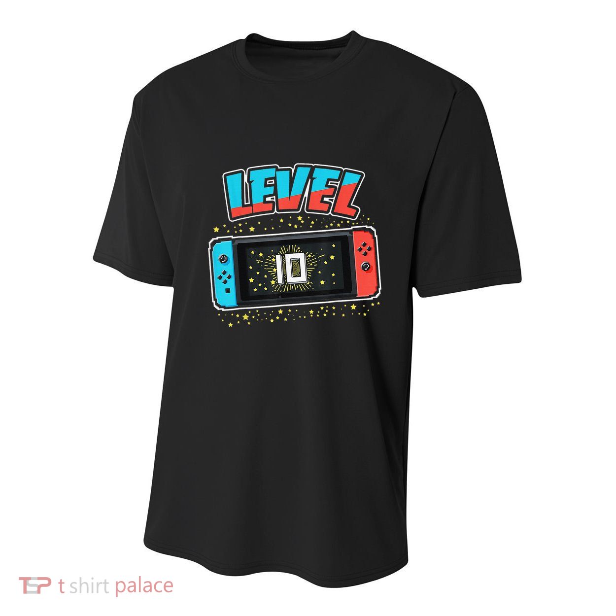 Level 10 Birthday 10 Years Old Video Games Gifts Youth Performance Sprint T-Shirt
