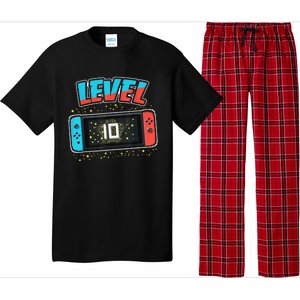 Level 10 Birthday 10 Years Old Video Games Gift Pajama Set