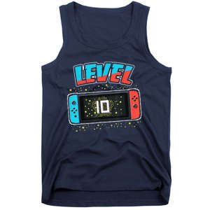 Level 10 Birthday 10 Years Old Video Games Gift Tank Top