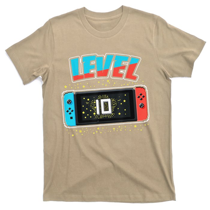 Level 10 Birthday 10 Years Old Video Games Gift T-Shirt