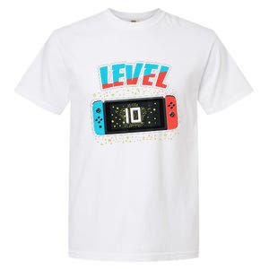 Level 10 Birthday 10 Years Old Video Games Gift Garment-Dyed Heavyweight T-Shirt