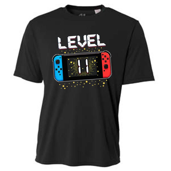 Level 11 Birthday Gaming 11 Year Old Video GamesBoy Cooling Performance Crew T-Shirt