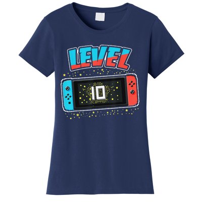 Level 10 Birthday 10 Years Old Video Games Gifts Women's T-Shirt