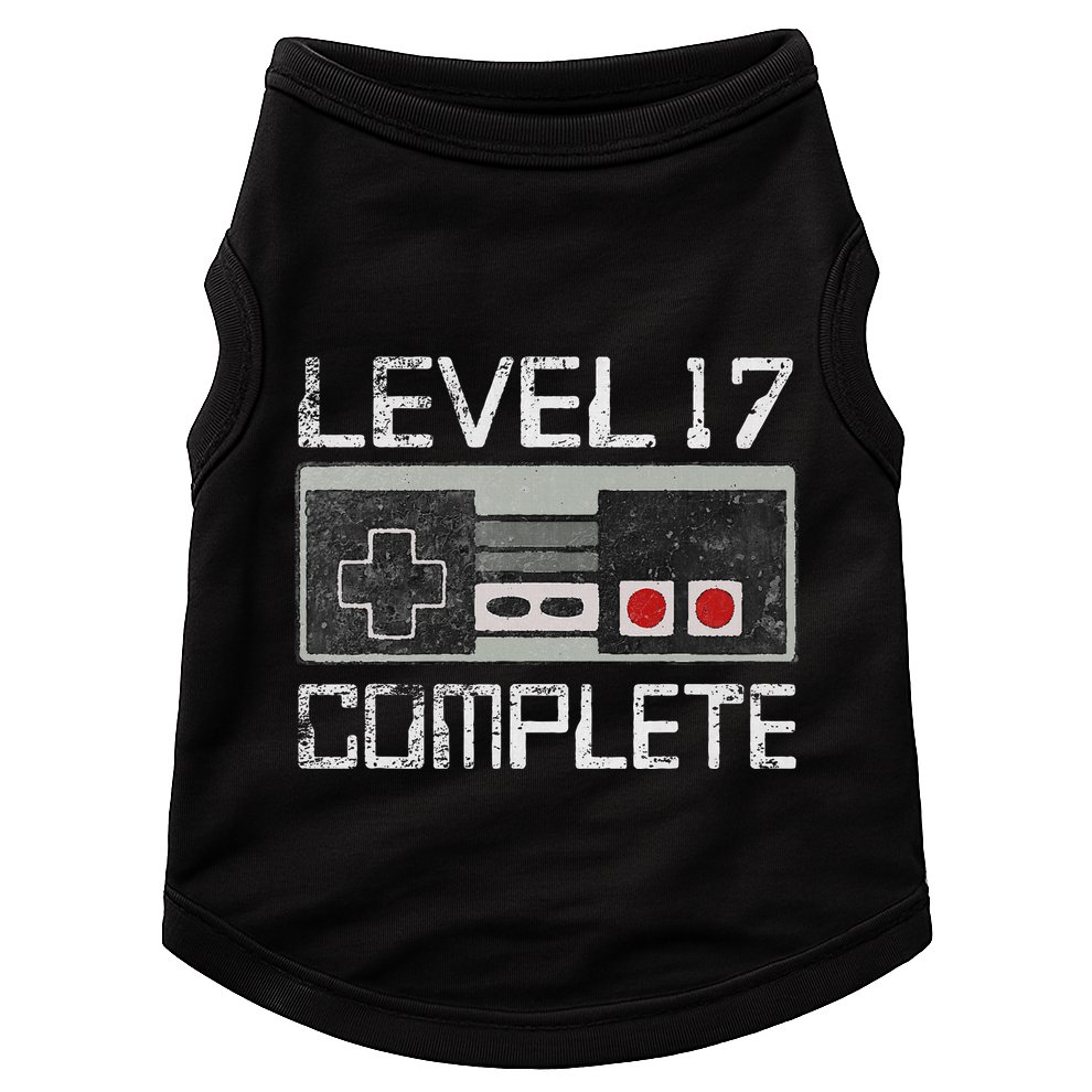 Level 17 Complete 17 Year 17th Wedding Anniversary Doggie Tank